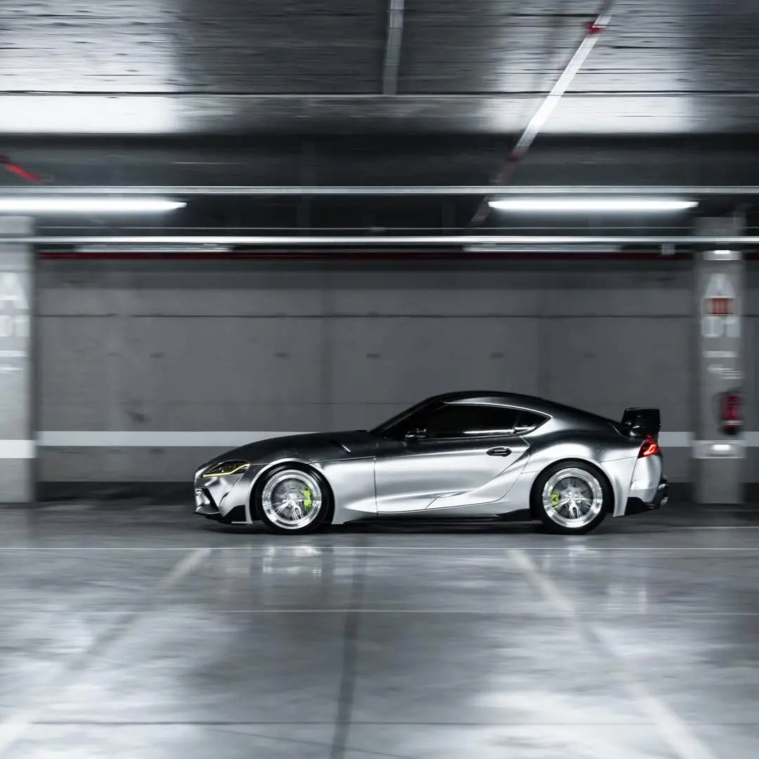 Satin Chrome Silver Car Vinyl Wrap