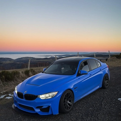 Gloss Voodoo Blue Car Vinyl Wrap PET 02