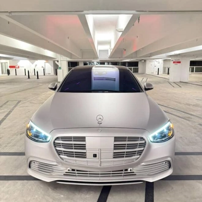 Matte Ultimate Flat Silver Car Vinyl Wrap PET 02