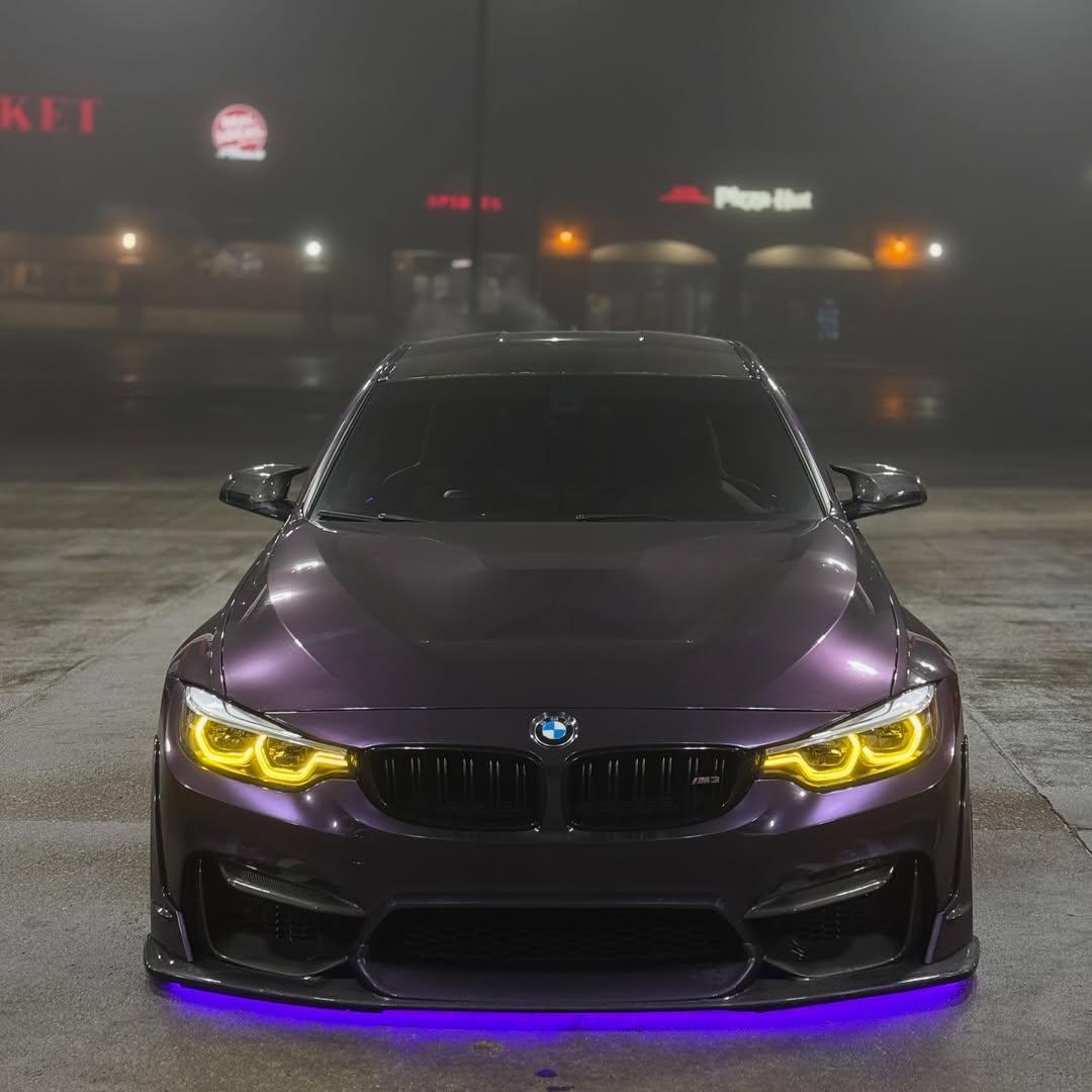 Gloss Metallic Galaxy Purple Car Vinyl Wrap PET