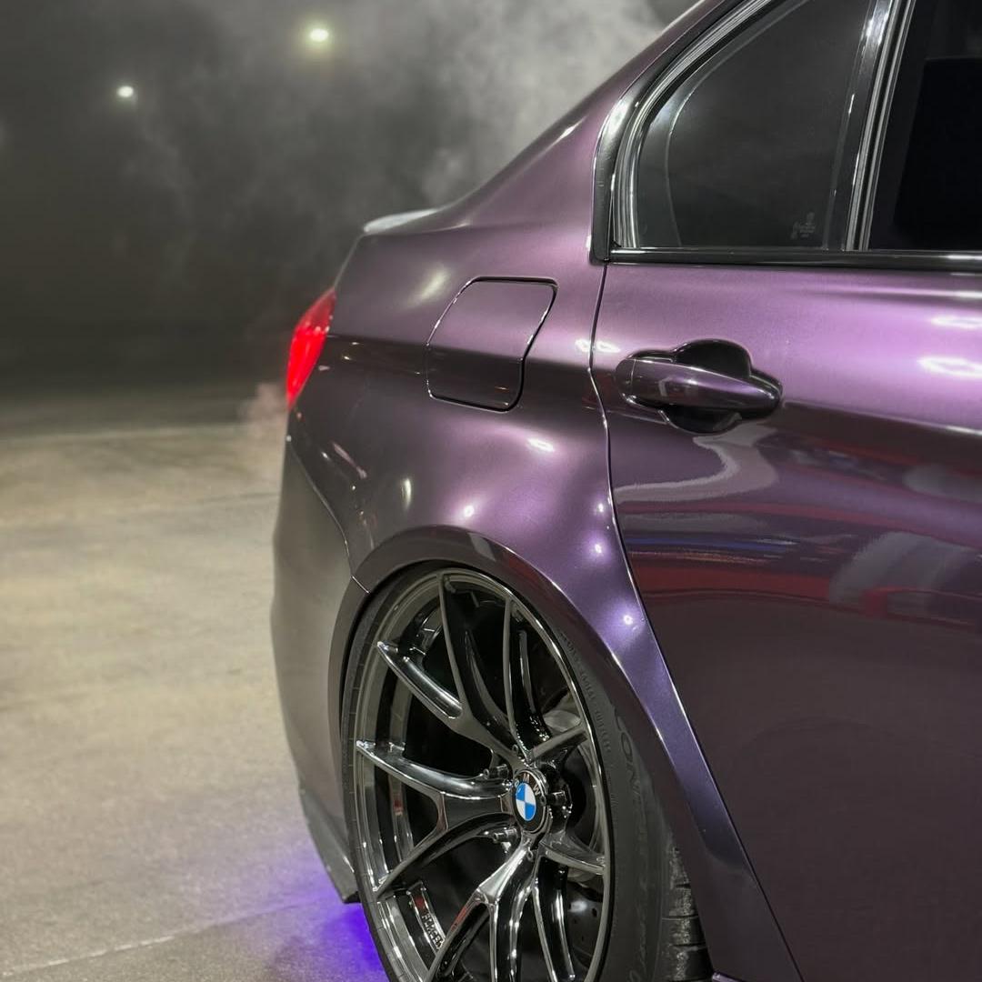 Gloss Metallic Galaxy Purple Car Vinyl Wrap PET