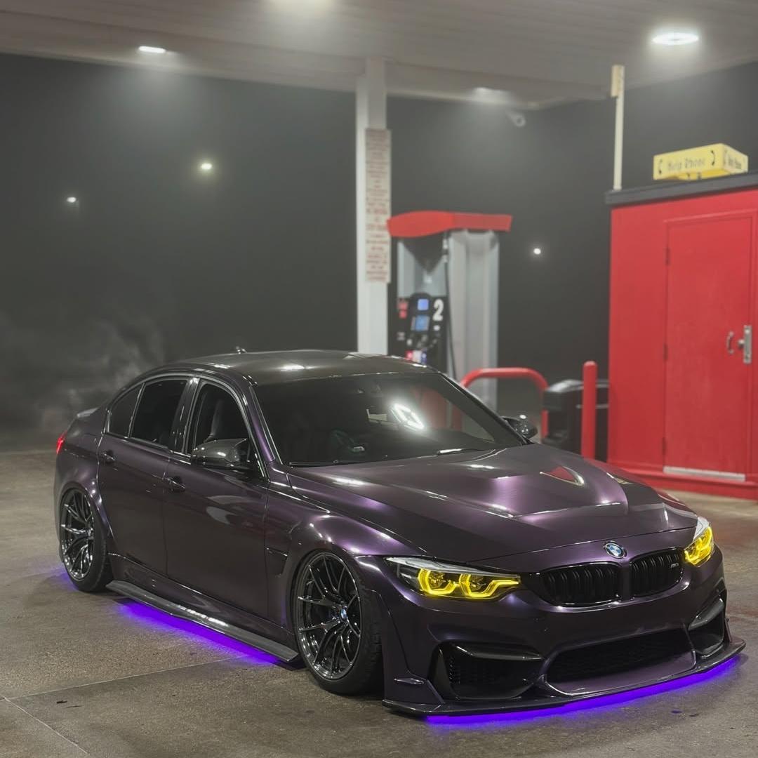 Gloss Metallic Galaxy Purple Car Vinyl Wrap PET