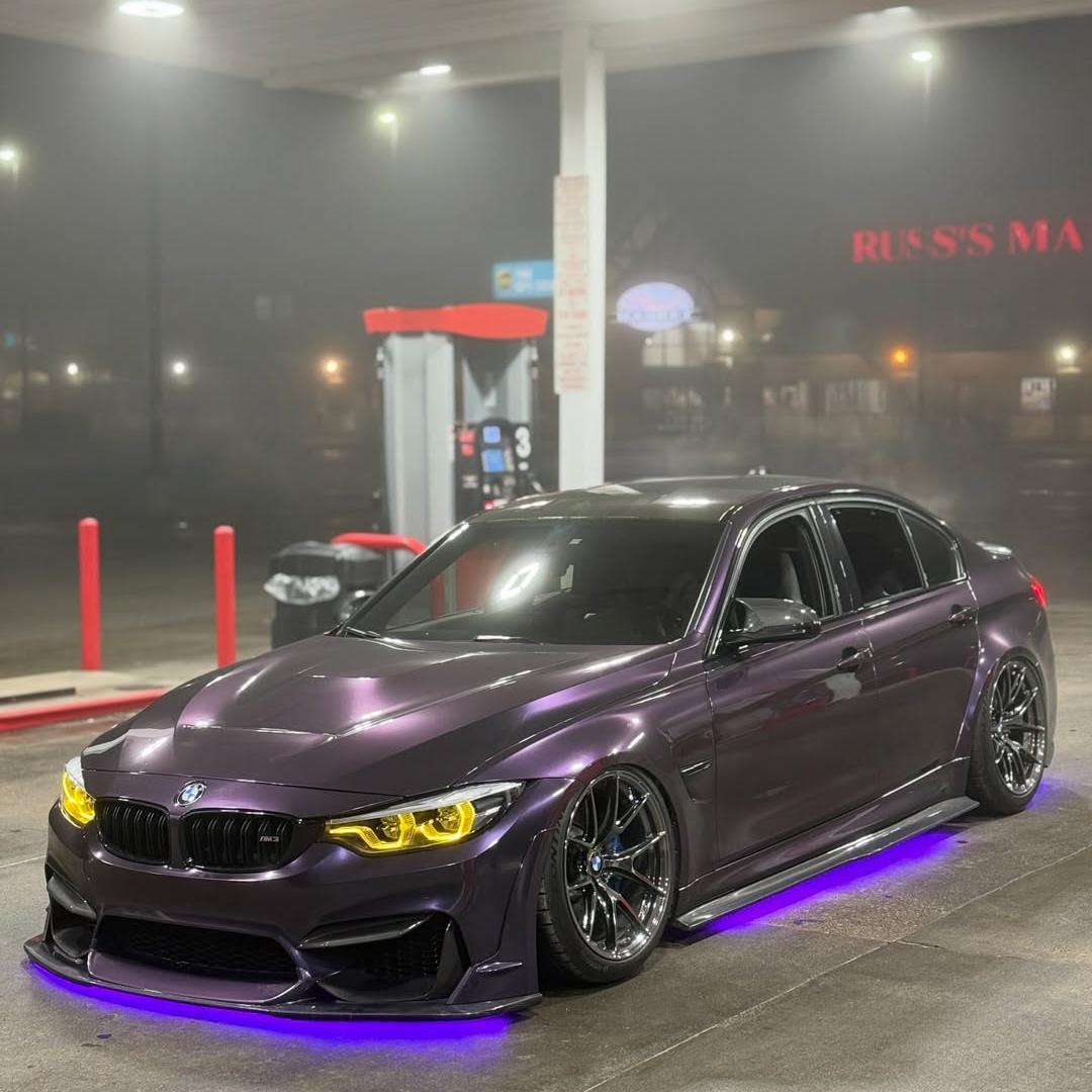 Gloss Metallic Galaxy Purple Car Vinyl Wrap PET