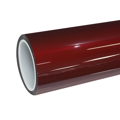 TPU Gloss Metallic Cherry Red Colored PPF Paint Protection Film 01