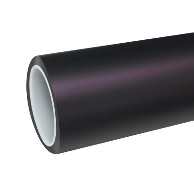 TPU Matte Metallic Black Purple Colored PPF Paint Protection Film 01