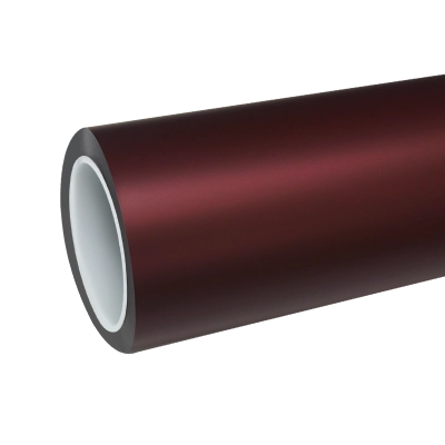 TPU Satin Chrome Romani Red Colored PPF Paint Protection Film  01