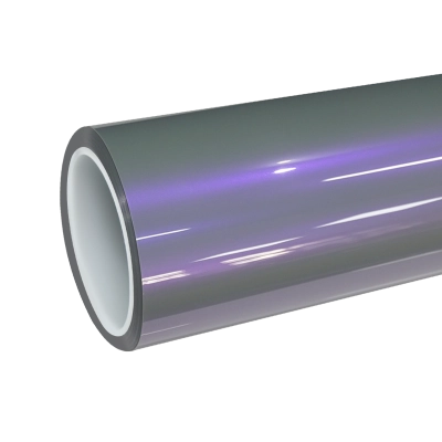 TPU Gloss Metallic Chameleon Candy Grey Purple Color PPF Paint Protection Film 01