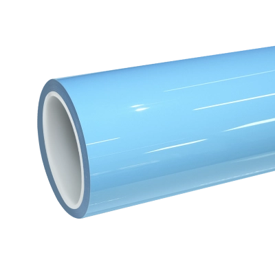 TPU Glossy Light Sky Blue Colored PPF Paint Protection Film 01