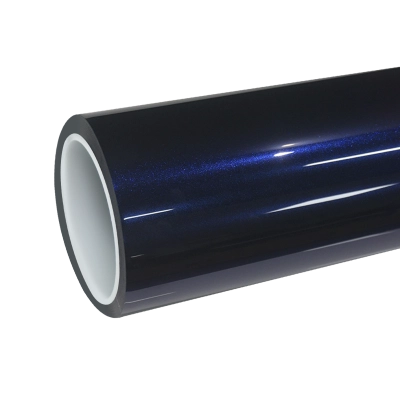 TPU Glossy Metallic Tanzanite Blue Colored PPF Paint Protection Film 01