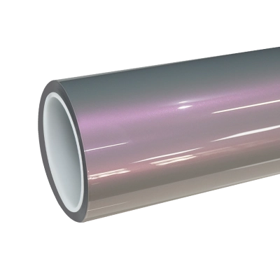 TPU Gloss Metallic Chameleon Pink Grey Color PPF Paint Protection Film 01