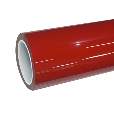 TPU Gloss Ferrari Red Colored PPF Paint Protection Film 01