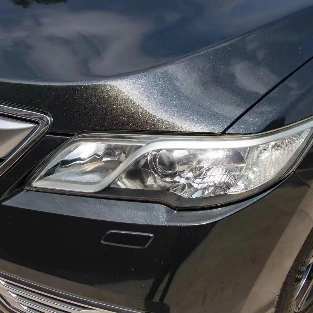 Gloss Metallic Glitter Black Car Vinyl Wrap PET