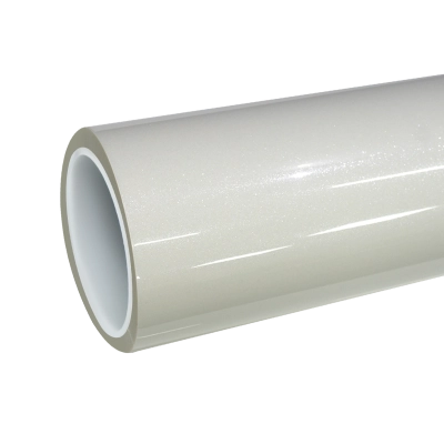 TPU Gloss Metallic Sparkle Glitter White Colored PPF Paint Protection Film 01