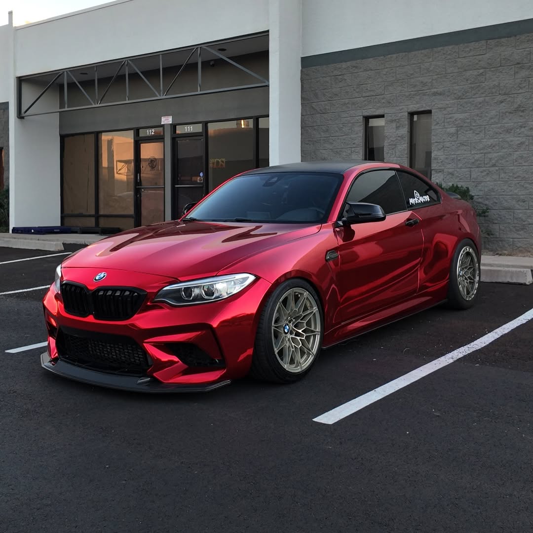 Gloss Mirror Chrome Candy Apple Red  Car Vinyl Wrap