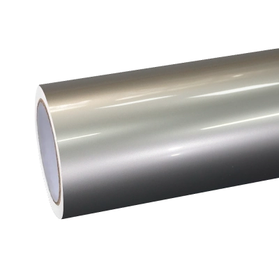 Gloss Liquid Aluminum Silver Car Vinyl Wrap PET 01