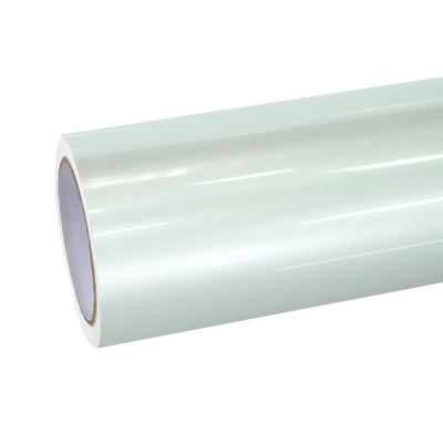 Gloss Liquid Mousse White Car Vinyl Wrap PET 01