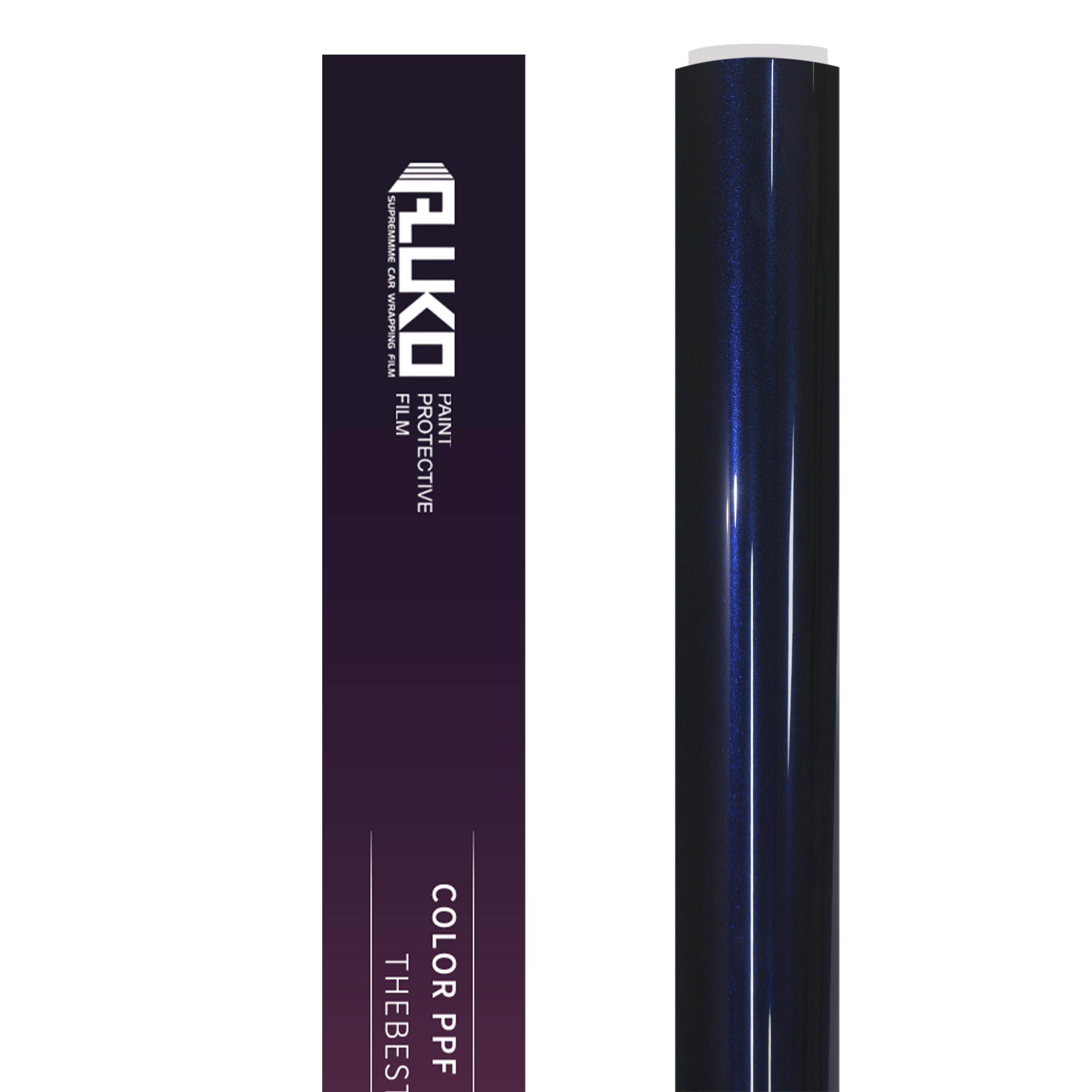 TPU Glossy Metallic Tanzanite Blue Colored PPF Paint Protection Film