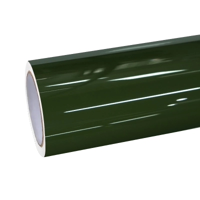 Gloss Crystal Army Green Car Vinyl Wrap PET  01