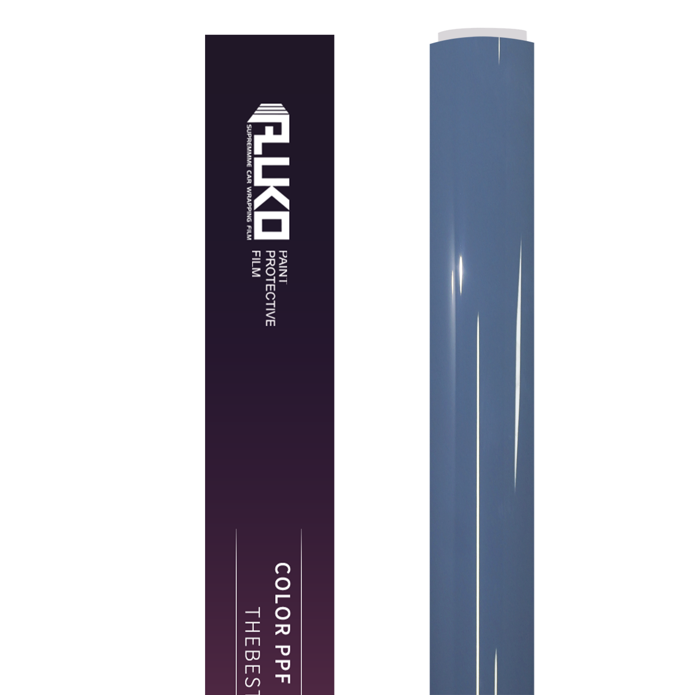 TPU Gloss China Blue Colored PPF Paint Protection Film