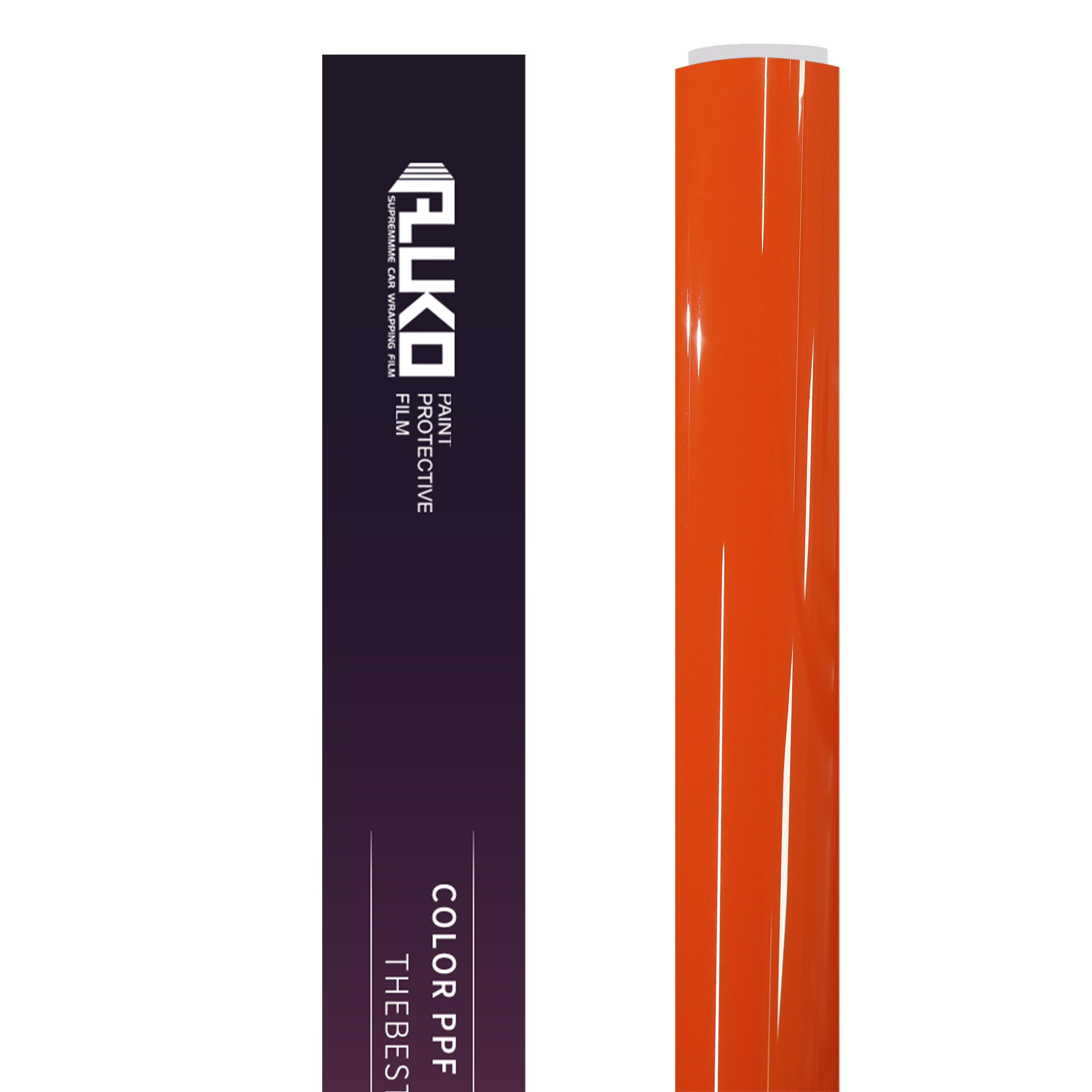 TPU Gloss Crystal Orange Red Colored PPF Paint Protection Film