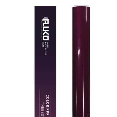 TPU Gloss Glazed Tata Red Colored PPF Paint Protection Film 02