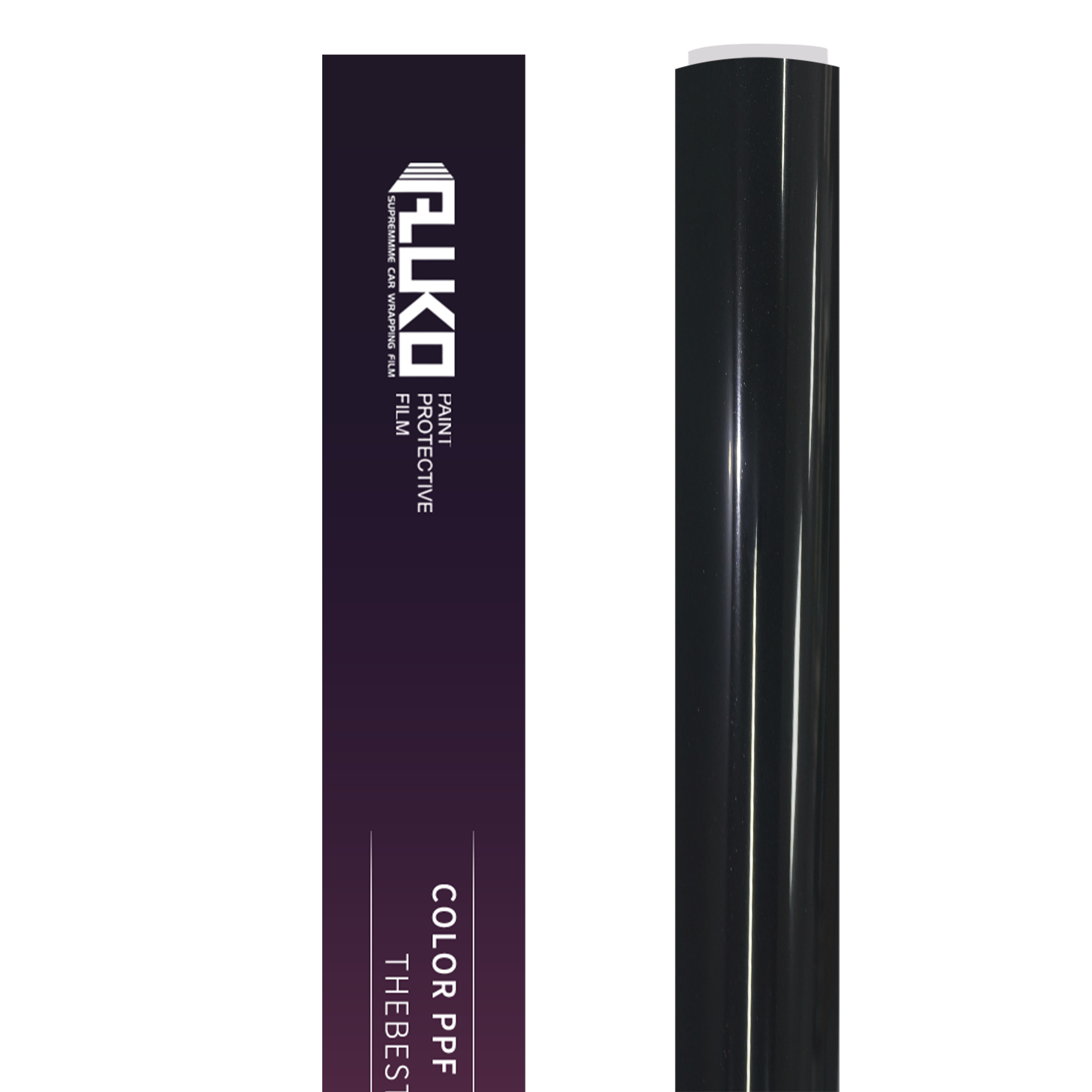 TPU Gloss Glitter Santorini Black Colored PPF Paint Protection Film