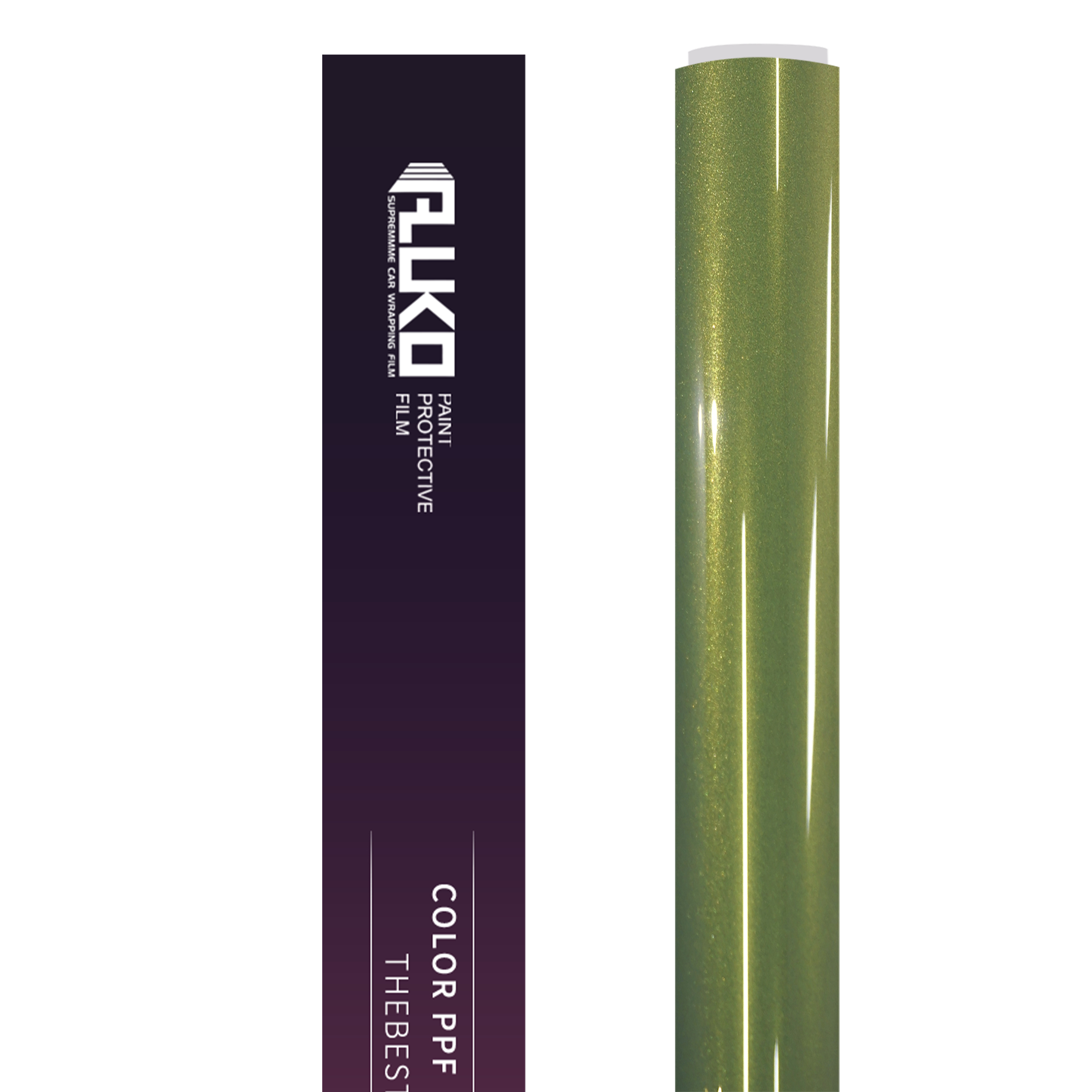 TPU Gloss Metallic Iridescent Emerald Green Colored PPF Paint Protection Film