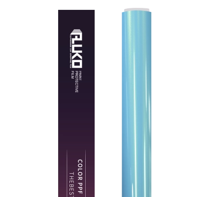 TPU Gloss Metallic Neon Ice Blue Colored PPF | Paint Protection Film 02