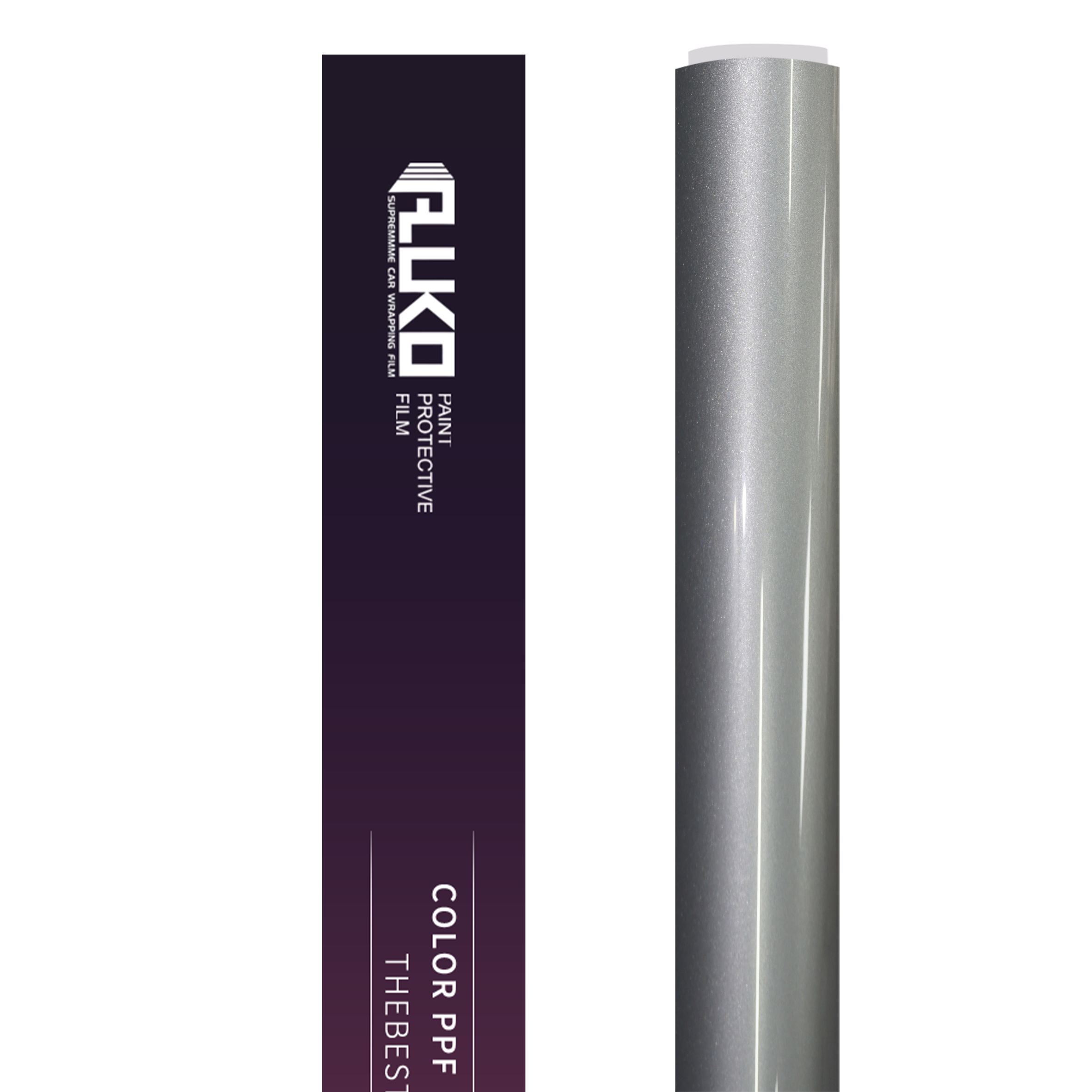 TPU Gloss Metallic Porsche GT Silver Colored PPF Paint Protection Film