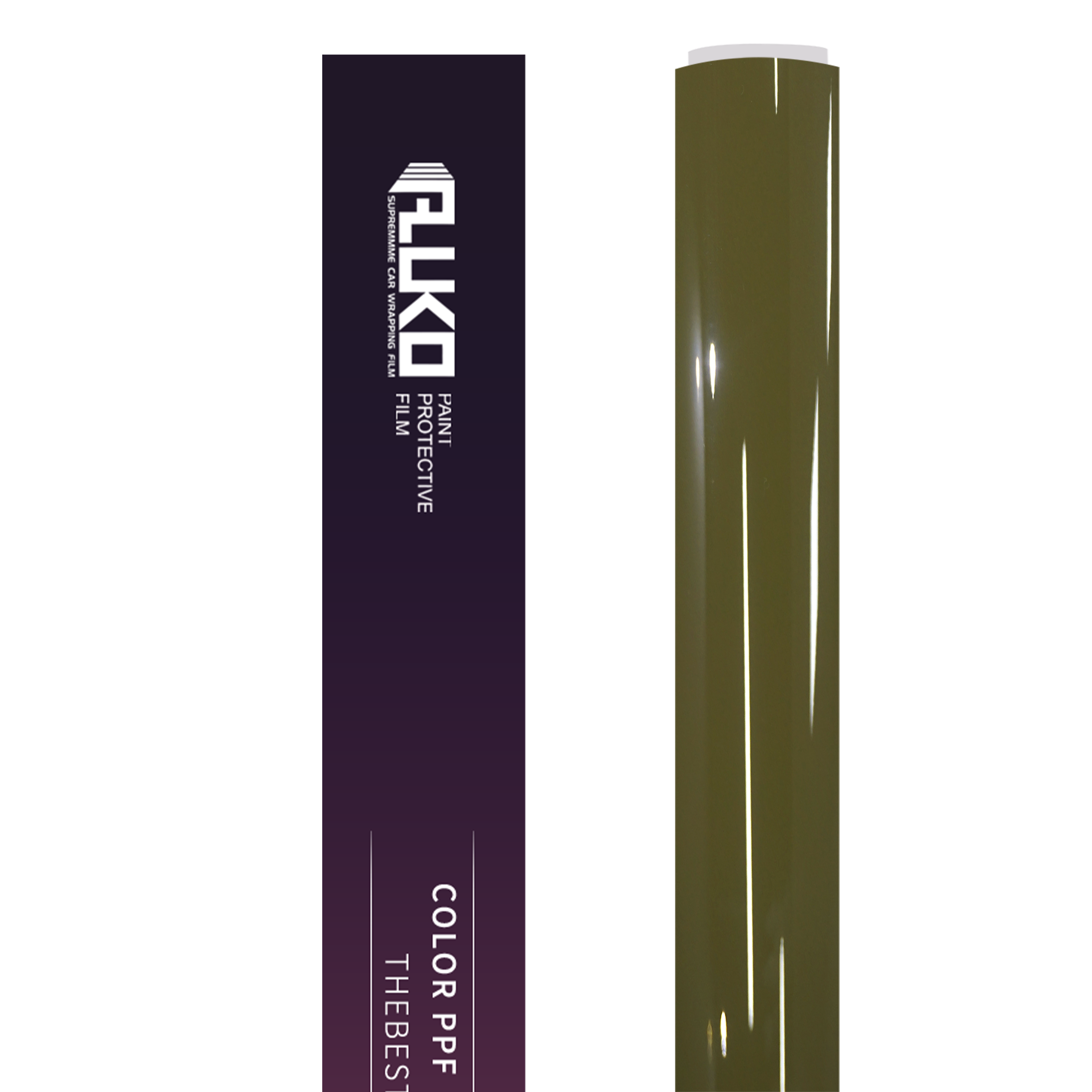 TPU Gloss Military Green Colored PPF Paint Protection Film