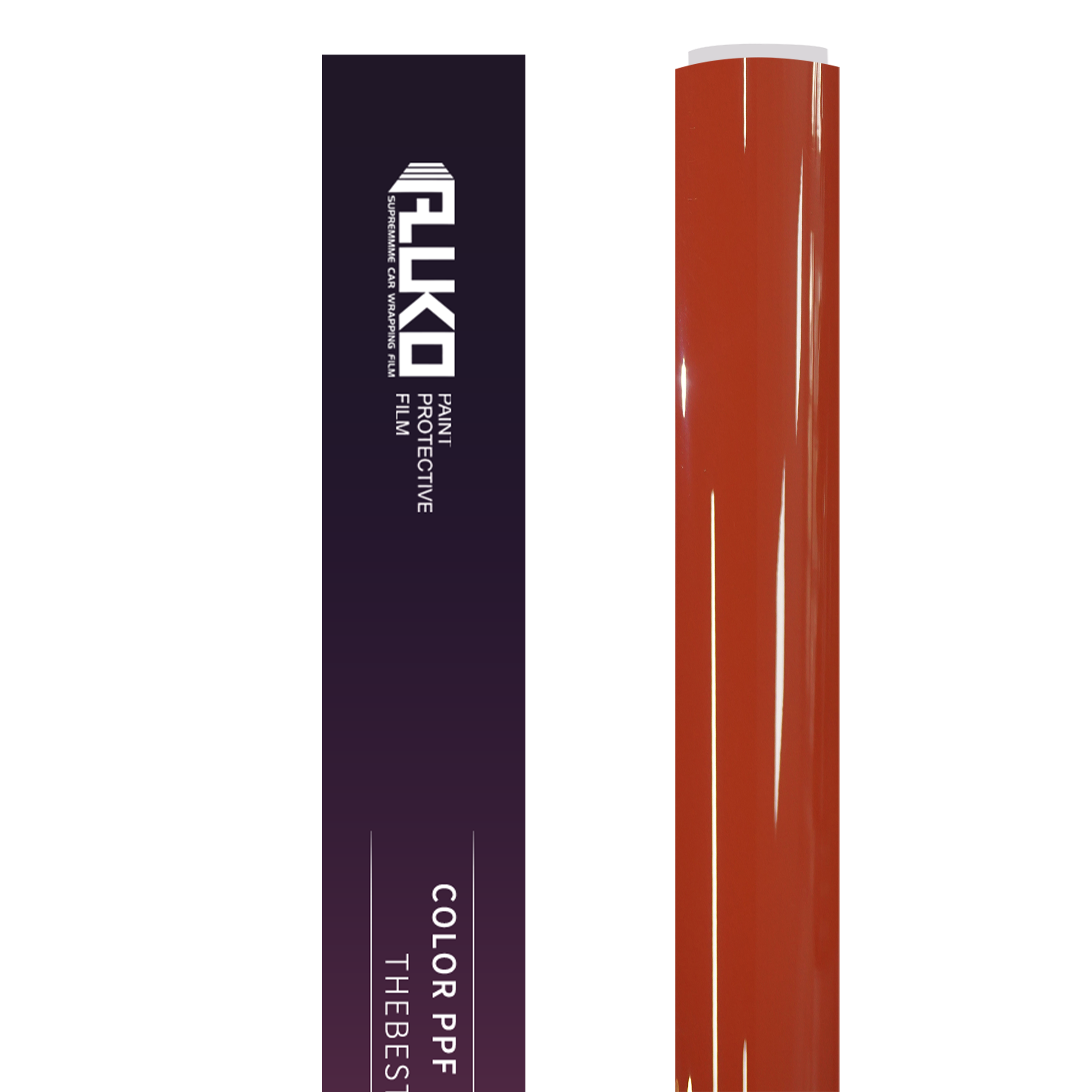 TPU Gloss Porsche Lava Orange Colored PPF Paint Protection Film