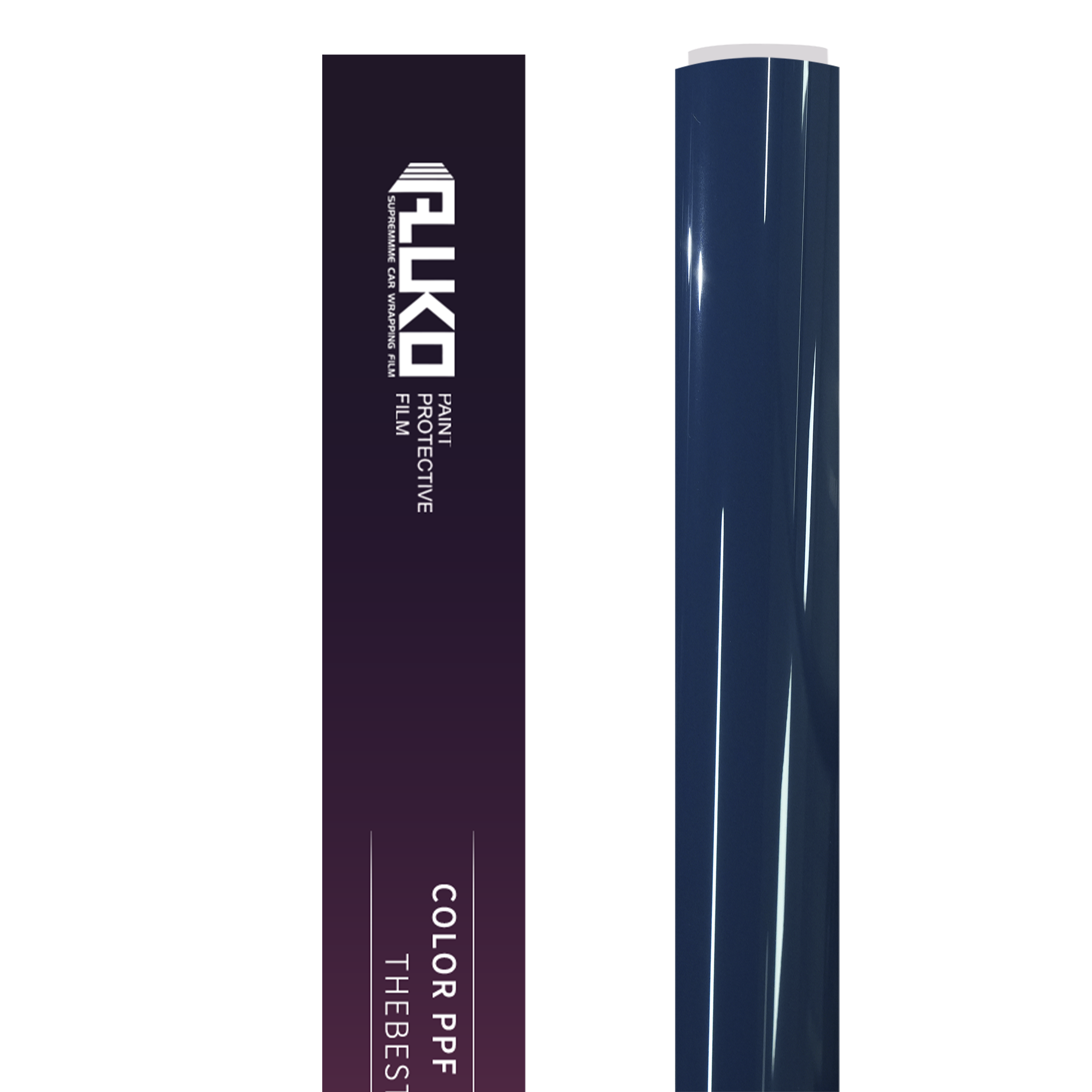 TPU Glossy Neptuen Blue Colored PPF Paint Protection Film