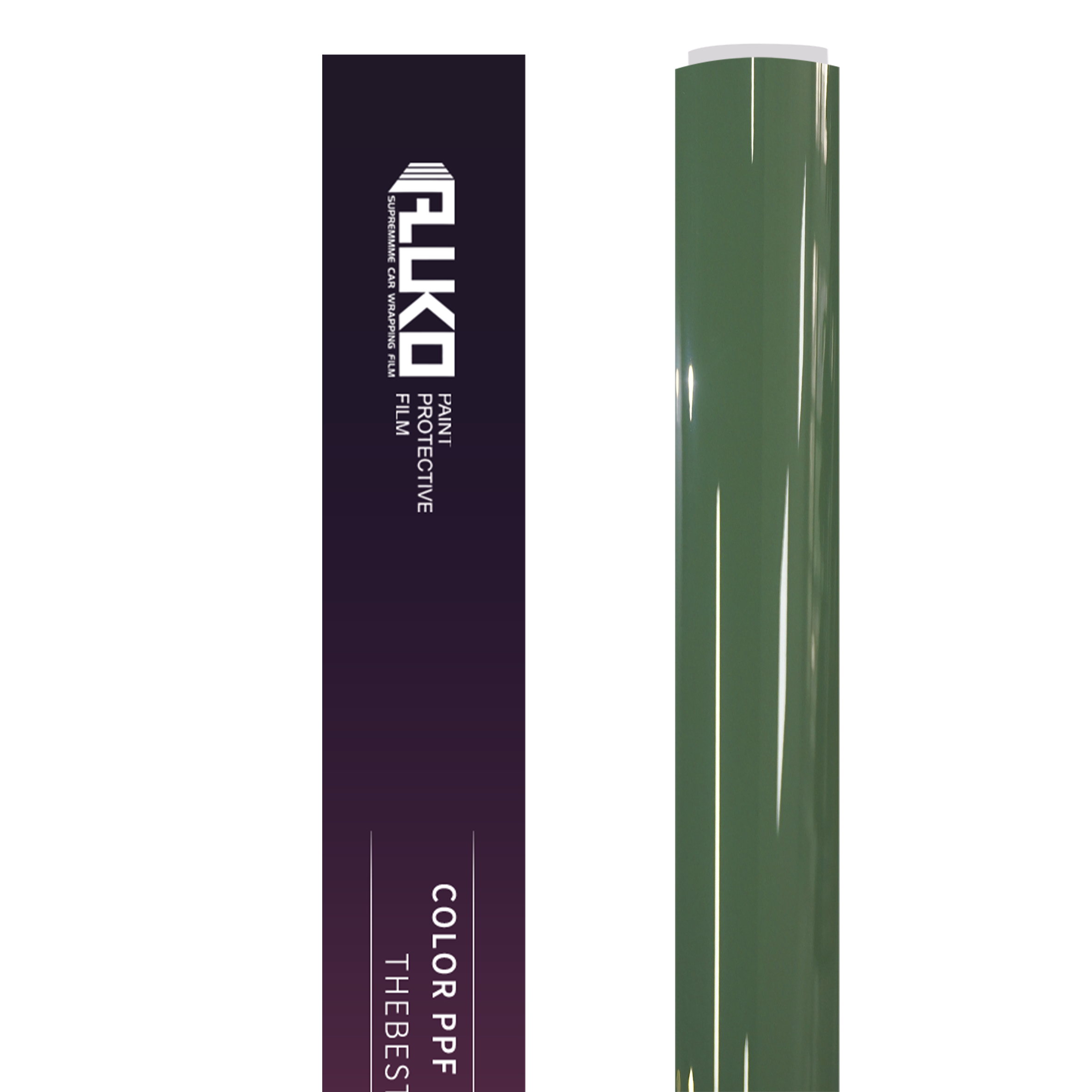 TPU Glossy Onium Green Colored PPF Paint Protection Film