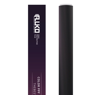 TPU Matte Metallic Black Purple Colored PPF Paint Protection Film 02
