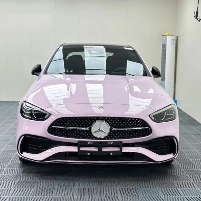 Gloss Crystal Lilac Purple Car Vinyl Wrap PET 02