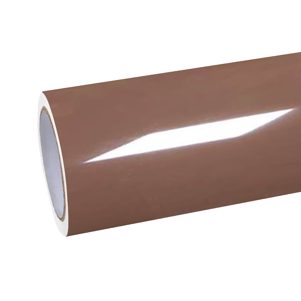 Gloss Mocha Brown Car Vinyl Wrap PET