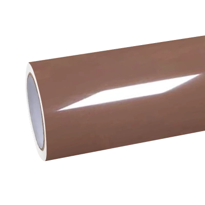 Gloss Mocha Brown Car Vinyl Wrap PET 01