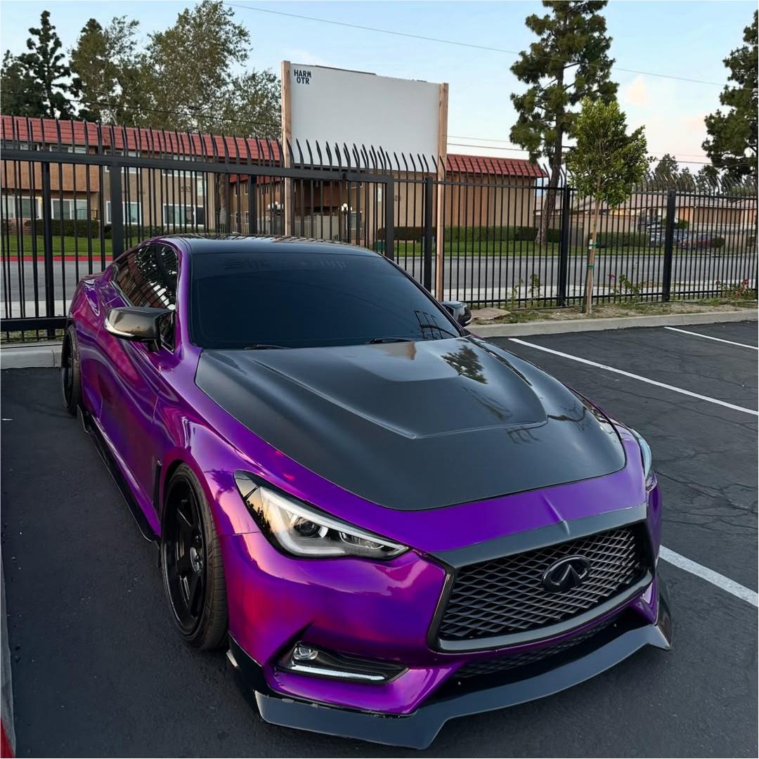 Gloss Purple Holographic Chrome Laser Car Vinyl Wrap