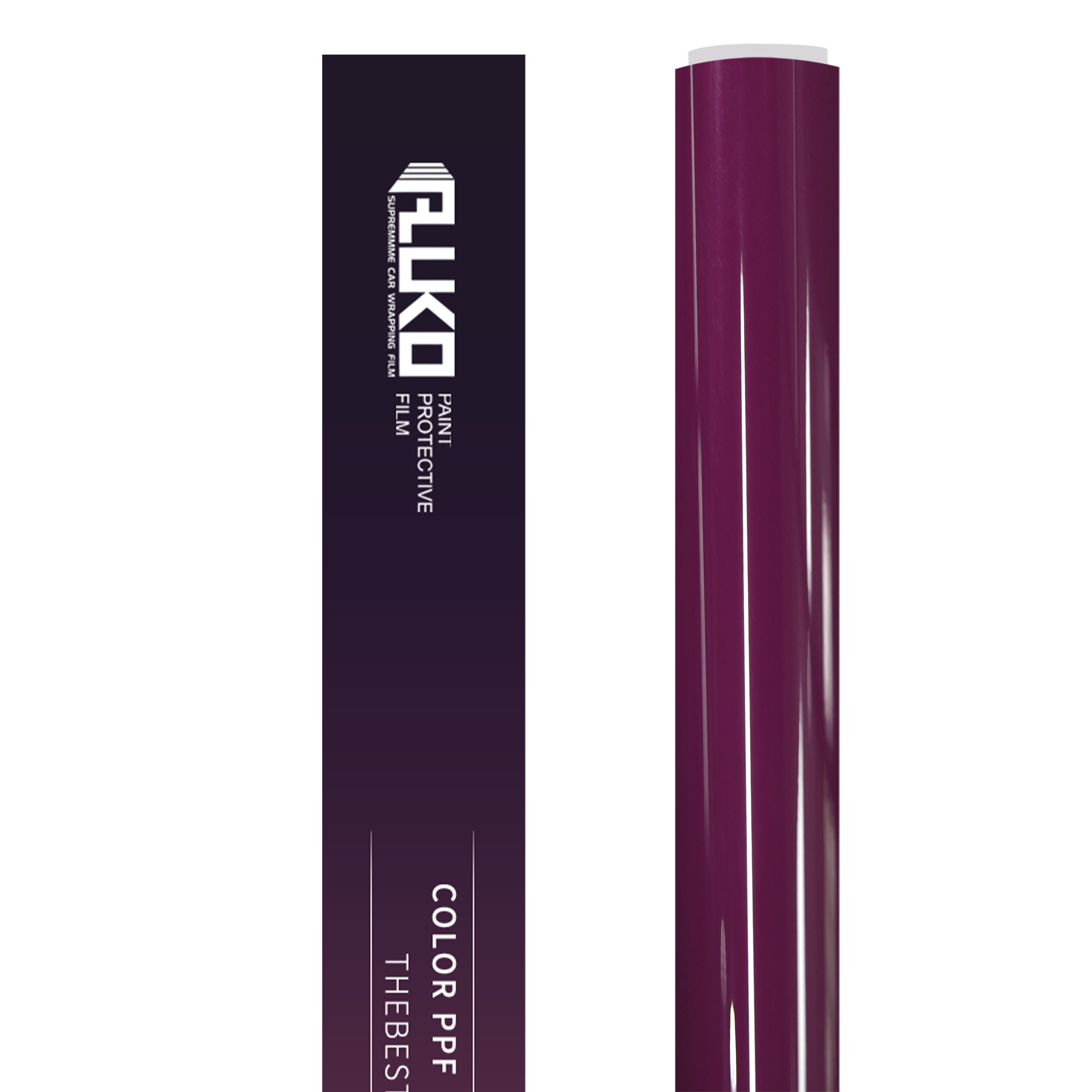 TPU Gloss Brilliant Magenta Colored PPF Paint Protection Film