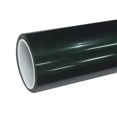 TPU Gloss Metallic British Royal Green Colored PPF Paint Protection Film 01
