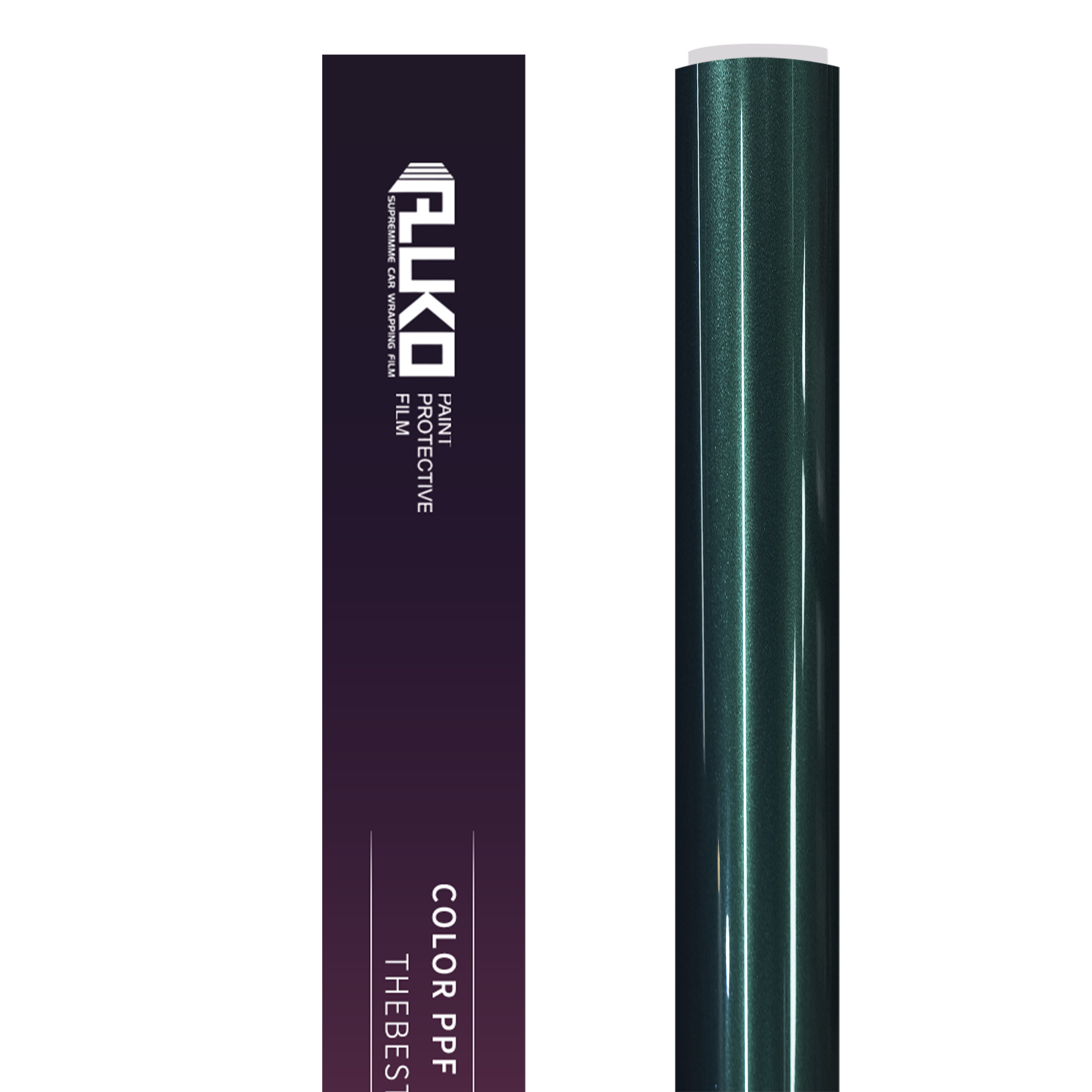 TPU Gloss Metallic Deep Sea Green Colored PPF Paint Protection Film