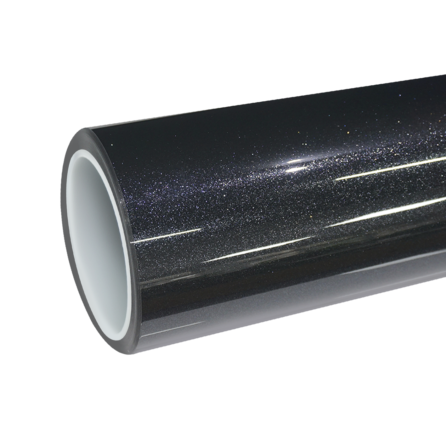 TPU Gloss Metallic Sparkle Glitter Black Colored PPF Paint Protection Film