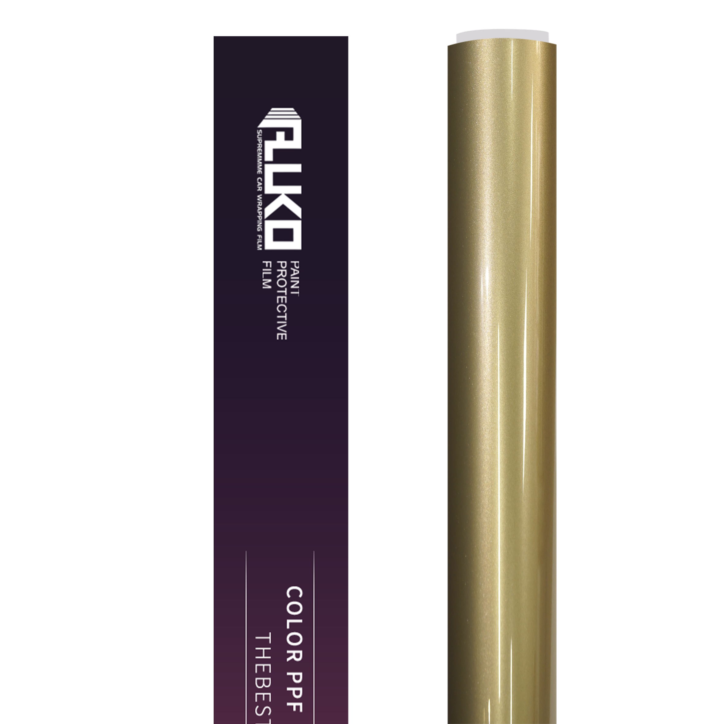 TPU Gloss Milan Gold Colored PPF| Paint Protection Film BMW