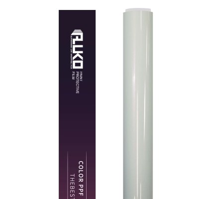 TPU Glossy Diamond White Pink Colored PPF Paint Protection Film  02