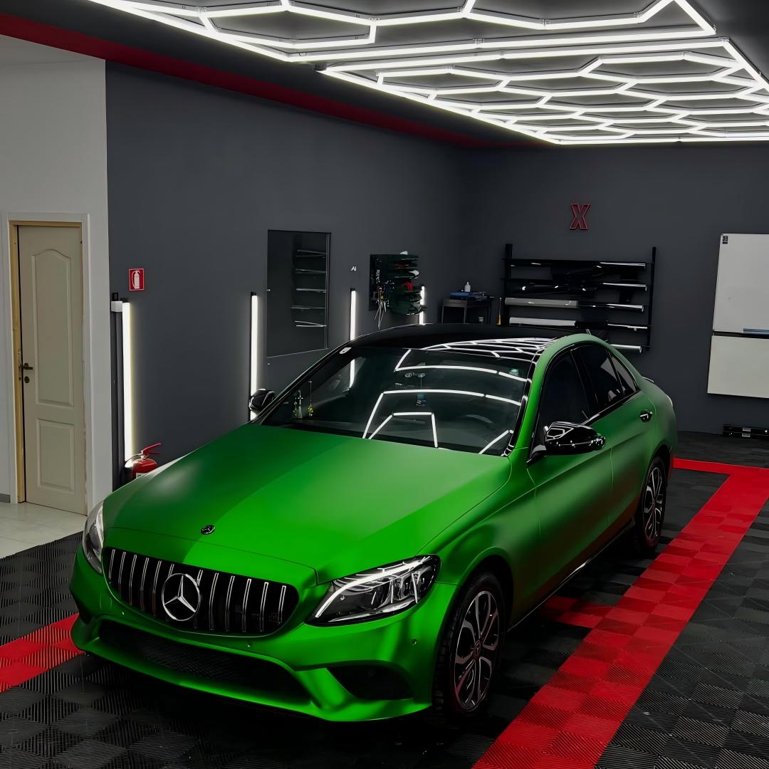 Matte Chrome Green Car Vinyl Wrap 