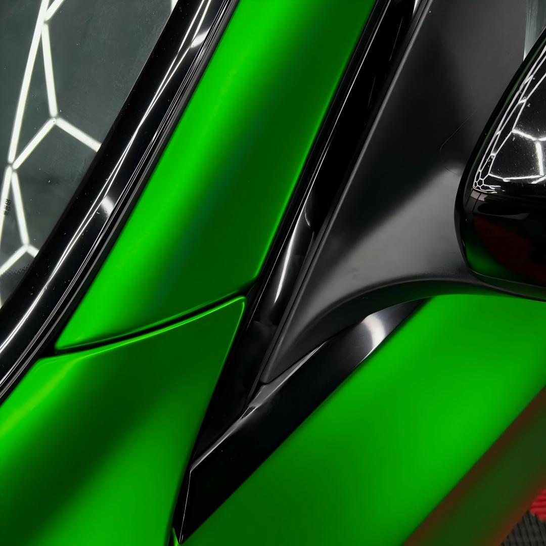 Matte Chrome Green Car Vinyl Wrap 