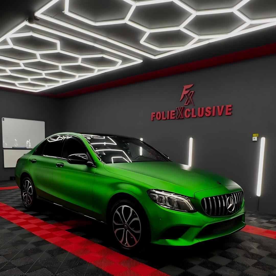 Matte Chrome Green Car Vinyl Wrap 