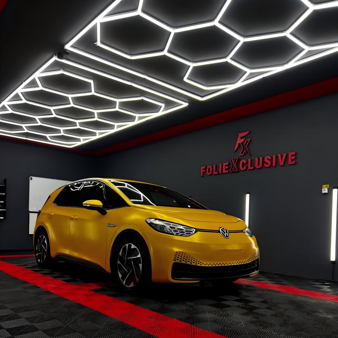 Matte Metallic Satin Energetic Yellow Car Vinyl Wrap