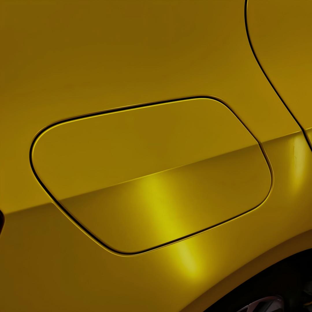 Matte Metallic Satin Energetic Yellow Car Vinyl Wrap