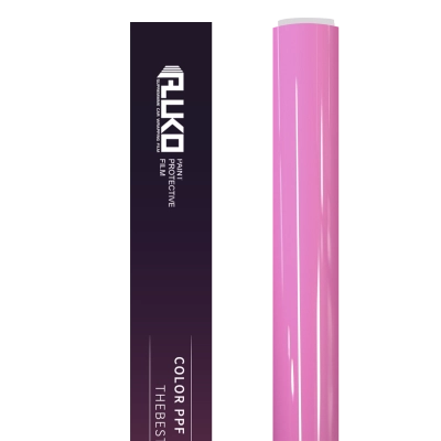 TPU Gloss Romantic Pink Color PPF Paint Protection Film  02
